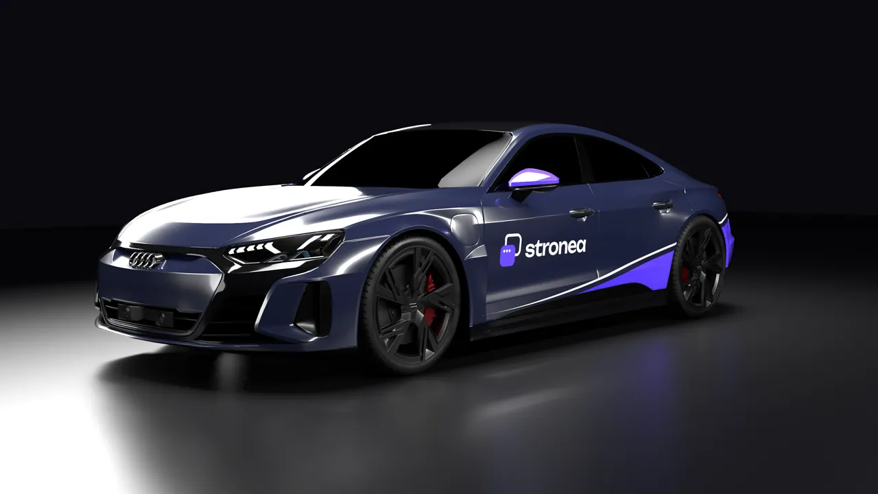 Audi oklejone w barwach Stronea