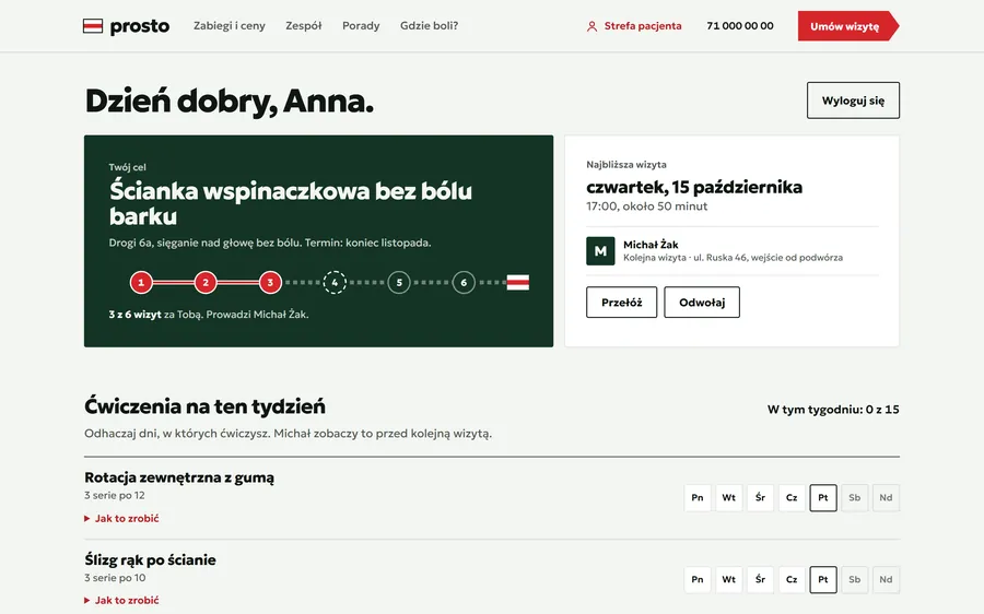 Prosto: Strefa pacjenta